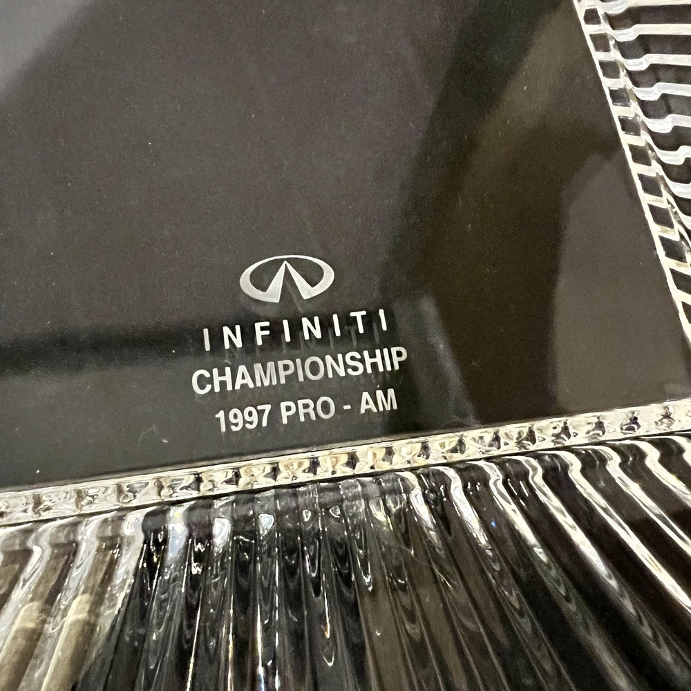 Waterford Crystal 5x7 Picture Frame • Infiniti 1997 Pro-Am Etched Golf Gift - Picture 5 of 10